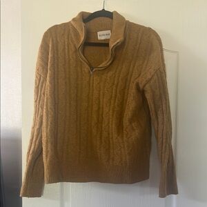 Olive & Oak Women's Cable Knit Sweater - Tan